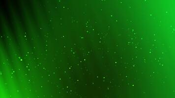 Deep green and black abstract space background with floating particles like digital stars, perfect for sci-fi visuals, technology themes, futuristic motion, and ambient backdrops. video