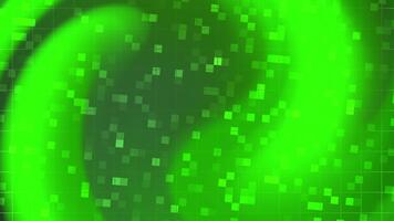 ljus neon grön digital pixel abstrakt bakgrund med lysande mosaik- textur, idealisk för teknologi bilder, data teman, cyber bakgrunder, och rörelse grafisk överlägg. video