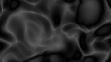 mörk silver- och svart flytande abstrakt bakgrund med slät metallisk strömma och mjuk reflektioner, idealisk för lyx varumärke, tech bilder, filmiska rörelse grafik, och modern digital bakgrunder. video