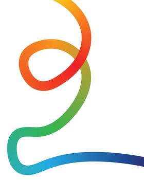 ola color líneas modelo resumen antecedentes con degradado curva arco iris cintas vector