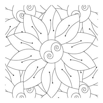 resumen floral mandala diseño con simétrico patrones y circular motivos vector