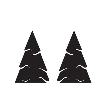 dos negro triangular formas con blanco ondulado líneas dentro en un blanco antecedentes vector