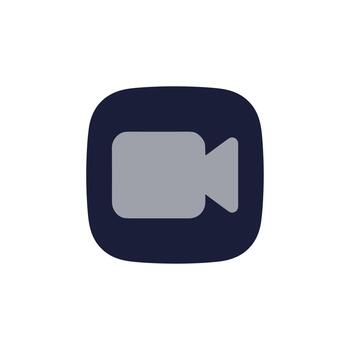 Simple Rounded Square Camera Application Interface Symbol Icon Element vector