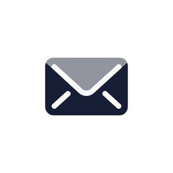 moderno plano estilo letra correo notificación mensaje aplicación interfaz elemento vector