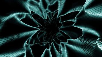 abstrakt roterande tunnel Färg mynta vj slinga video