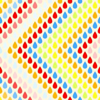 sin costura multicolor modelo de gotas de lluvia vector