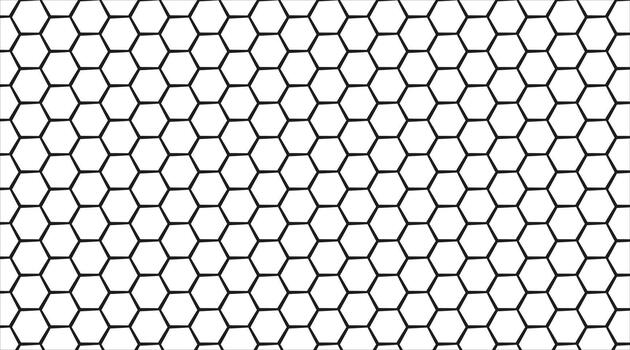 Honeycomb pattern with hexagonal mesh. Bee comb grid texture in flat style. illustration isolated on white background. vector