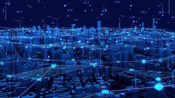 5g-nätverkssignaltäckning och internet-nod-anslutning video