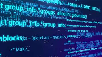 programa de computador e artificial rolagem de código de inteligência video