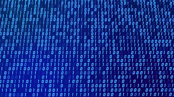 flusso di informazioni numero binario corda cambia-sfondo video