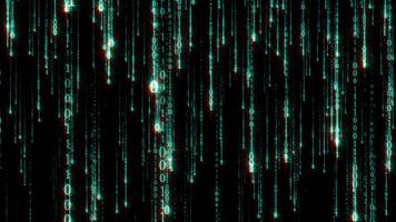 chuva-alfa-de-computador binário dígitos-rolando-para-baixo video