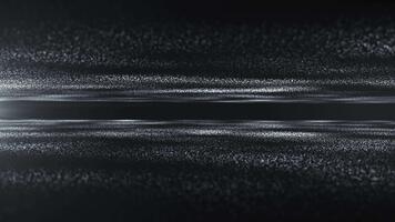 abstrakt digital vågor av dynamisk partiklar med rör på sig ljus bakgrund, data flöde, cyber teknologi på mörk bakgrund. 3d tolkning. sömlös looped 4k video