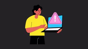 codice crittografia 2d movimento grafica animazione alfa canale video