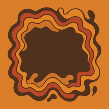 chocolate goteo gota marco con en capas caramelo olas vector