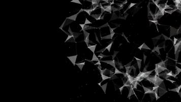 resumen red conexión - digital datos fluir y futurista geometría video