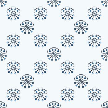 ai tecnología artificial inteligencia de colores sin costura modelo vector