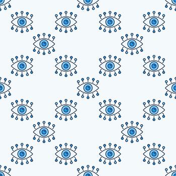 ai ojo artificial inteligencia tecnología de colores sin costura modelo vector