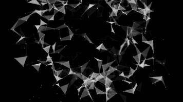 astratto Rete connessione, digitale dati fluire, futuristico tecnologia video