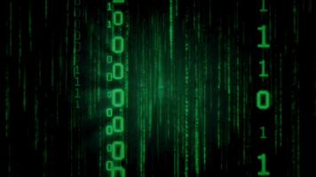 digital matris koda ström bakgrund - abstrakt teknologi visa video