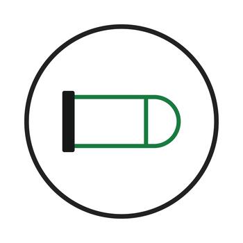 resumen geométrico composición con redondeado elemento adjunto dentro un circular Perímetro Proporcionar vector