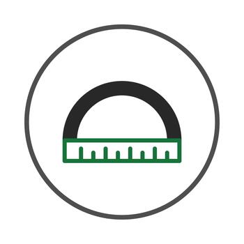 minimalista transportador representación para geométrico precisión en diseño y aprendizaje ocupaciones vector
