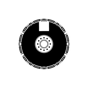 geométrico resumen circular ilustración presentando un central gris cubo con múltiple perforaciones rodeado por un sólido Dto vector