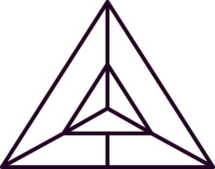 resumen geométrico pirámide estructura formando triangular líneas vector