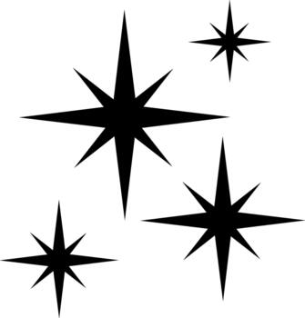 resumen Starburst formas creando un espumoso efecto vector