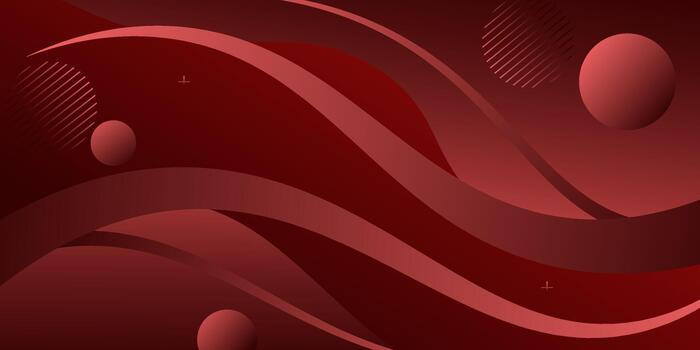 resumen oscuro rojo geométrico ola antecedentes. papel cortar patrón, fluido ola modelo con curvo línea diseño. eps10 vector
