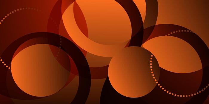 Abstract orange circle background. Liquid shadow shape color pattern on the background. Trendy simple banner shape design. EPS10. vector