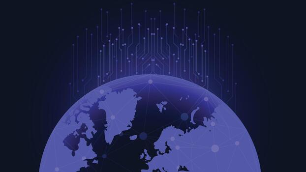 resumen global tecnología antecedentes demostración digital mundo mapa conexiones datos fluir y red líneas ideal para la seguridad cibernética Internet negocio innovación presentaciones utilizar en línea vector