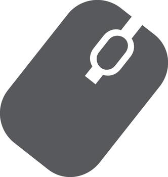 moderno computadora ratón icono en minimalista estilo Perfecto para tecnología y diseño proyectos vector