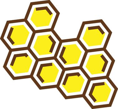 vibrante hexagonal panal modelo diseño aislado en transparente antecedentes para gráfico diseño proyectos vector