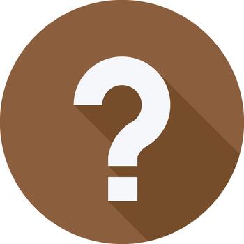 marrón circulo icono con pregunta marca símbolo sencillo diseño elemento para web y gráfico diseño proyectos vector