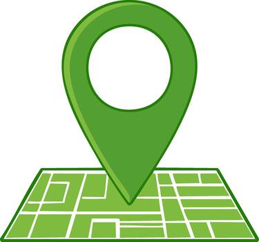 verde mapa puntero ilustrando ubicación alfiler en cartografía gráfico icono, representando destino punto vector
