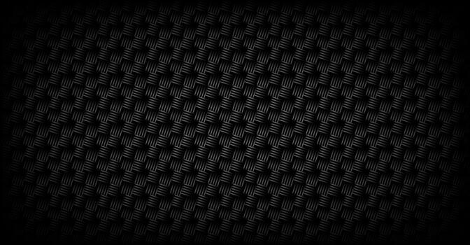 Dark carbon fiber texture with diagonal pattern and metallic sheen. Modern industrial background for automotive design, tech surfaces, and performance style graphics vector