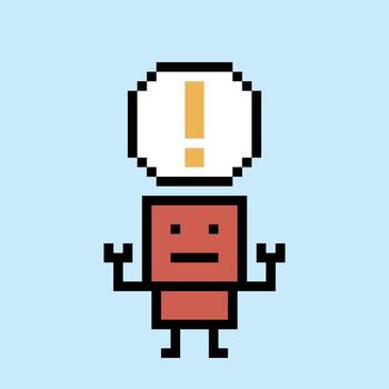 Arte de robótico robot ai decoración píxel Arte máquina aprendizaje ingeniero fábrica decoración. vector