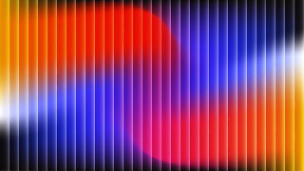 vaso onda textura con oscuro degradado antecedentes diseño y vívido rojo, amarillo, y azul ligero manchas. moderno vaso onda textura efecto. futurista distorsión, temperamental resumen brillo, vertical difuminar vector