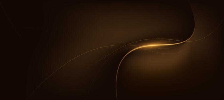 oro negro lujo curva fondo, resumen elegante antecedentes para marca presentación vector