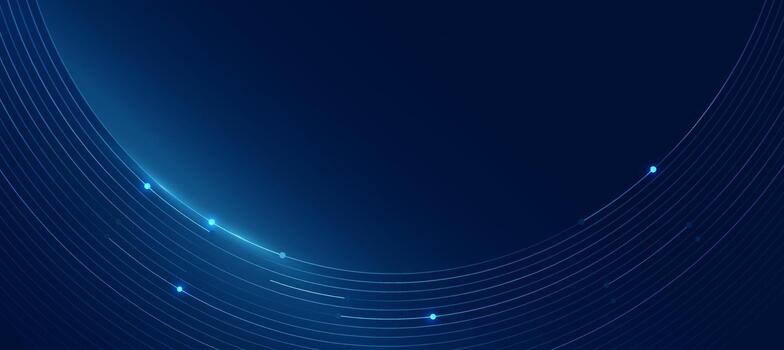 Abstract digital blue wavy lines technology background, modern tech banner, corporate business concept, hi-tech abstract background for presentation business or tech event poster EPS 10 vector