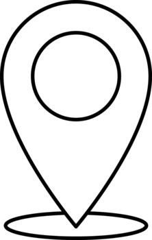 mapa puntero icono para navegación y ubicación rastreo vector