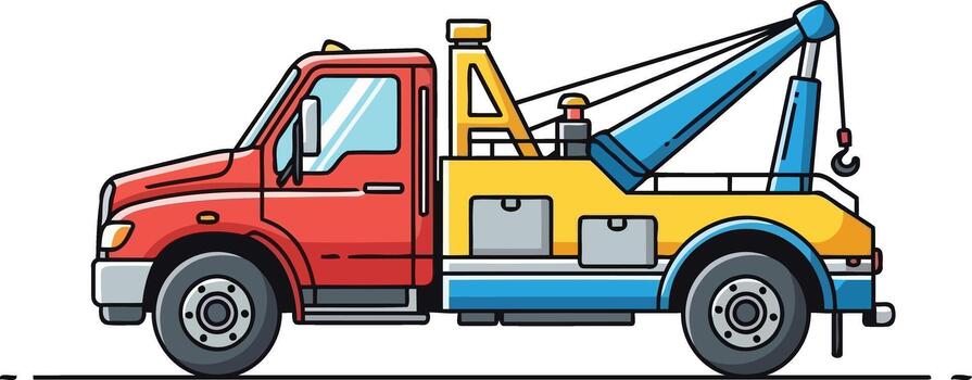 mobility restored a vibrant symbol of swift roadside assistance and problemsolving, isolated on transparent background vector