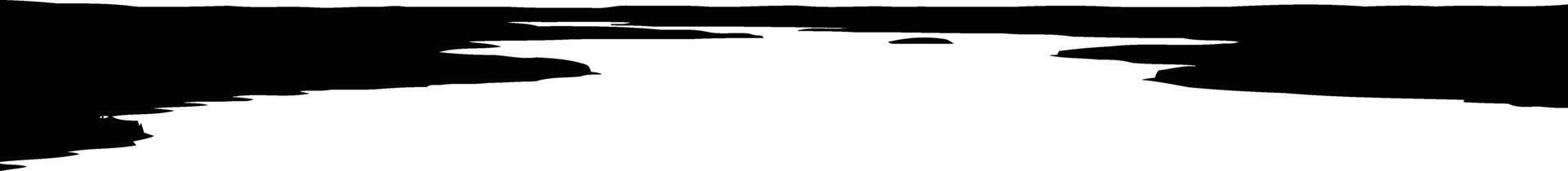 elemental flow a minimalist journey through unseen paths and emerging horizons, isolated on transparent background vector