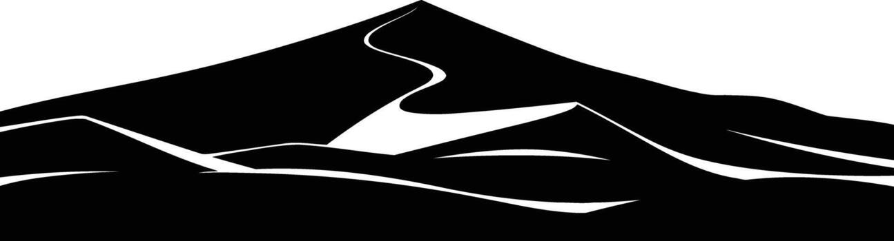 zenith trail embracing the challenge of lifes unfolding ascent, isolated on transparent background vector