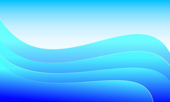 resumen azul degradado ondulado curvo antecedentes con blanco líneas. moderno dinámica composición de curvas. vector