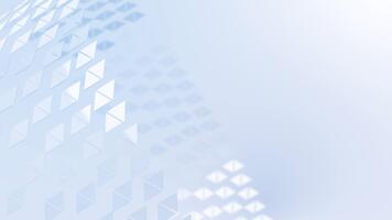 astratto 3d blu triangolo modello onda con lato prospettiva e copia spazio video