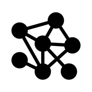 ilustración algoritmo icono vector