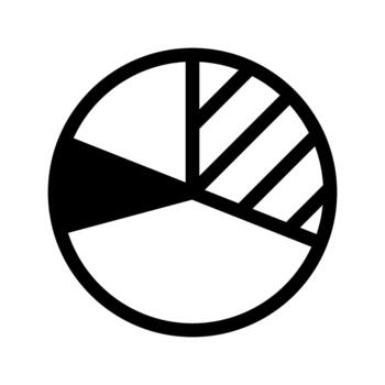 ilustración tarta gráfico icono vector