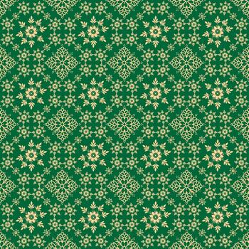 Wildflowers combined with Indian patterns to create a fabric design. vector