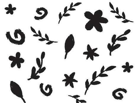 negro resumen mano golpes para patrones, antecedentes, resumen vector